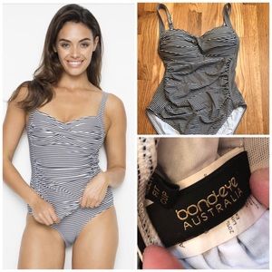 Women's Striped One Piece Swimsuit